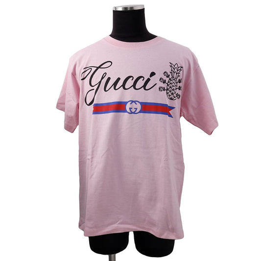 GUCCI TShirt Size XS Pink/Black/Multicolor616036 XJD21 Cotton100%