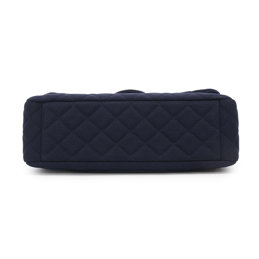 CHANEL Jumbo Matelasse ChainShoulder Bag NavyAS3788 Cotton