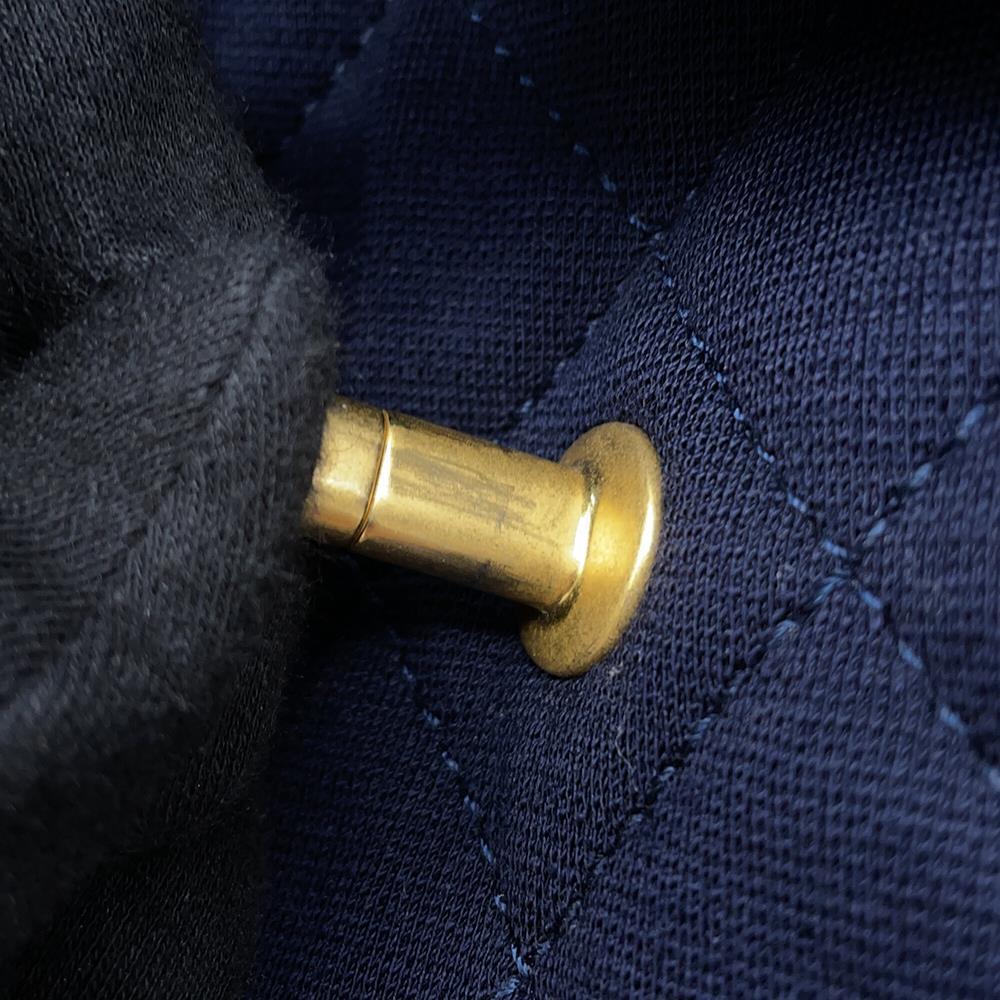 CHANEL Jumbo Matelasse ChainShoulder Bag NavyAS3788 Cotton