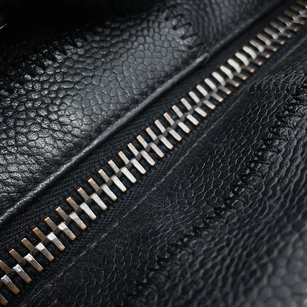 CHANEL Chocolate Bar Handbag Black Leather