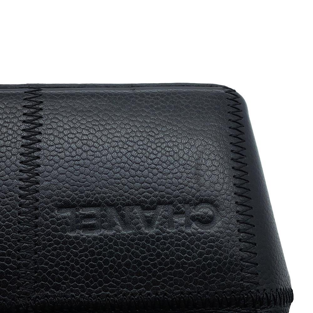 CHANEL Chocolate Bar Handbag Black Leather