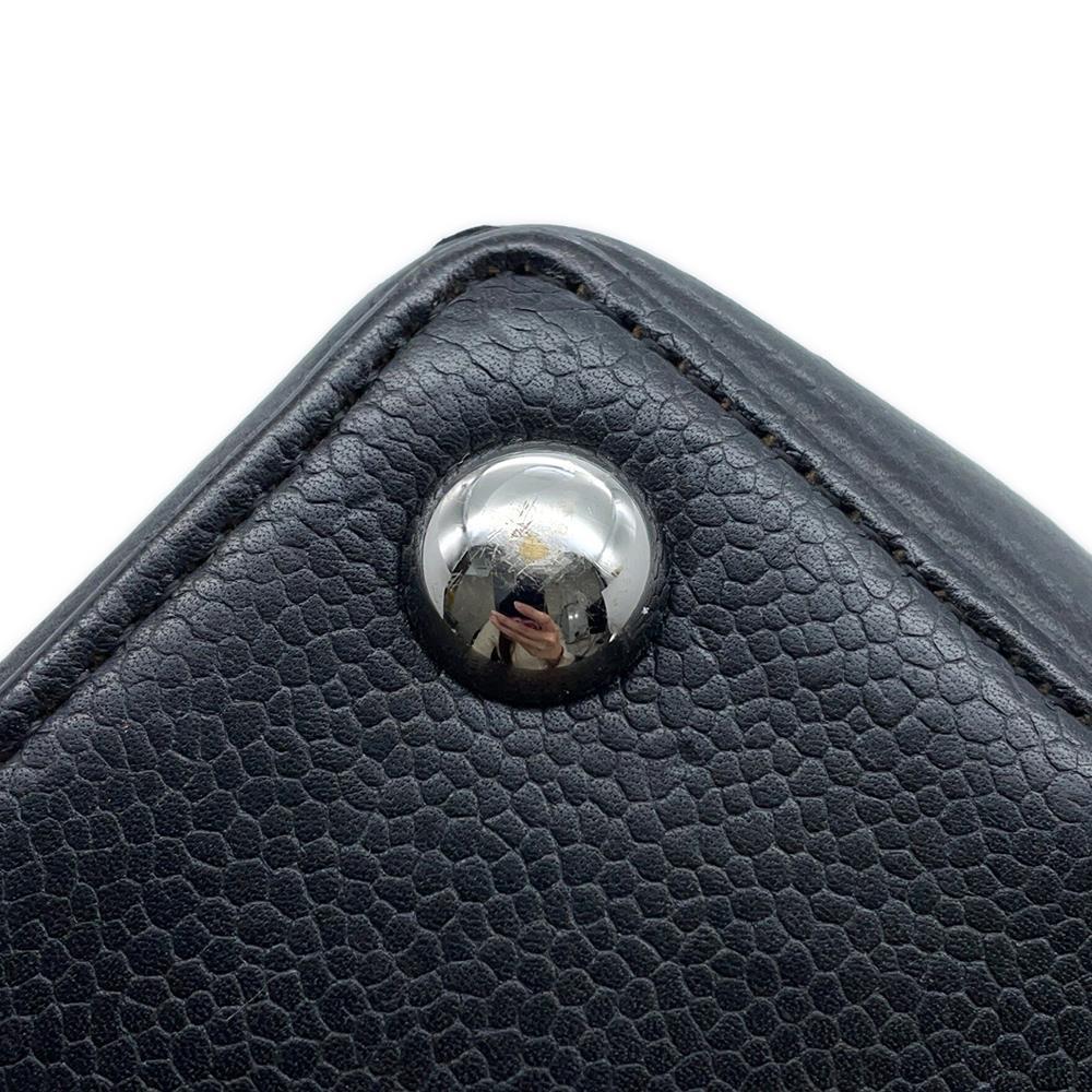 CHANEL Chocolate Bar Handbag Black Leather