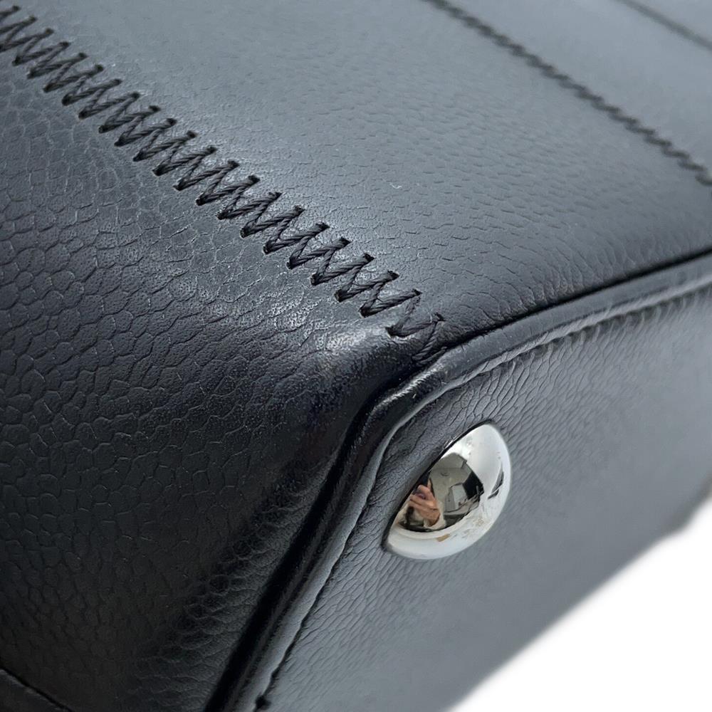 CHANEL Chocolate Bar Handbag Black Leather