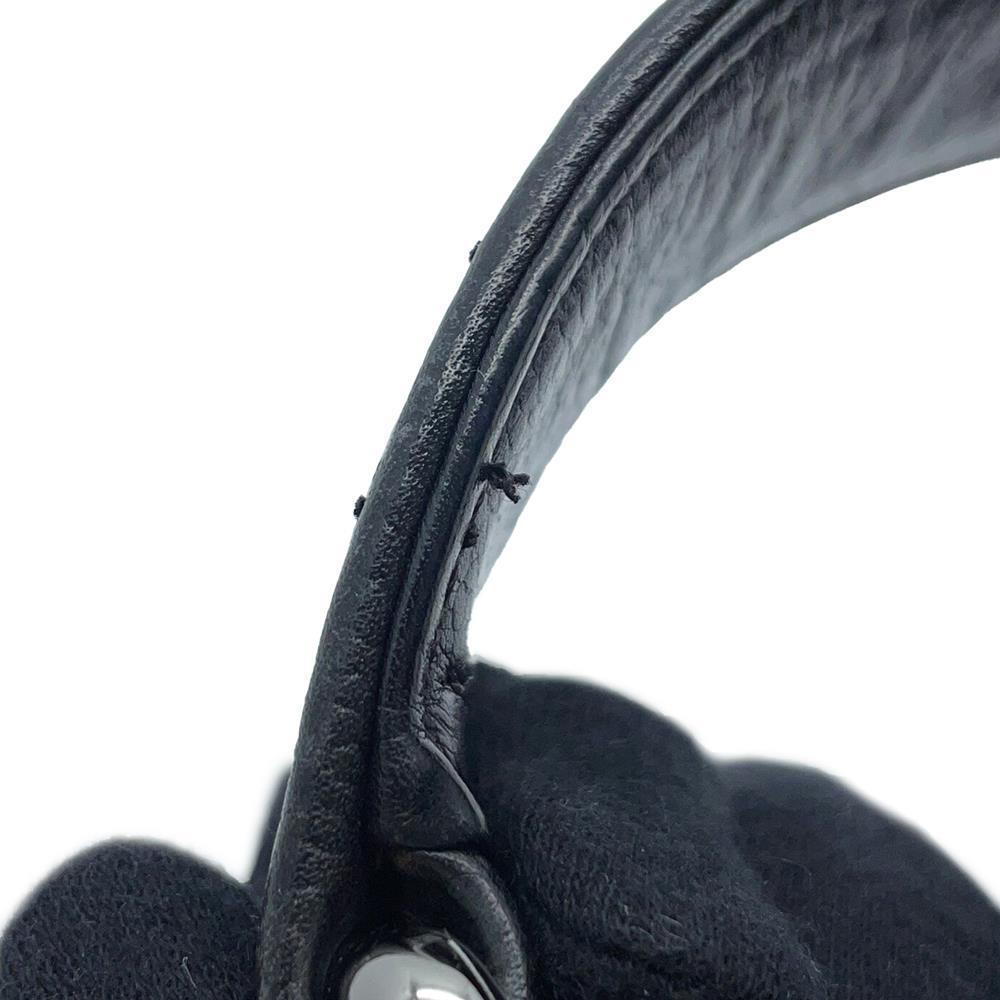 CHANEL Chocolate Bar Handbag Black Leather