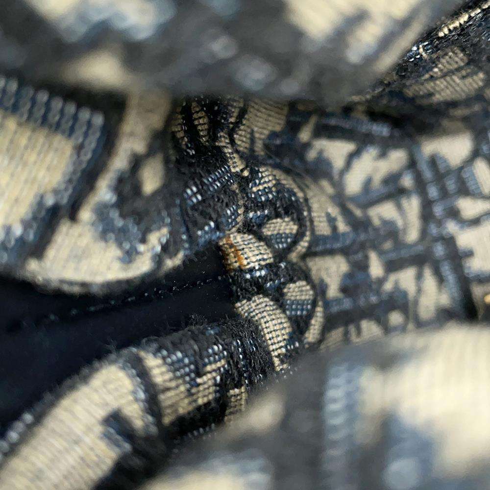 Dior Lady Dior Oblique Beige/NavyM0505CMVO Wicker Jacquard Size Mini