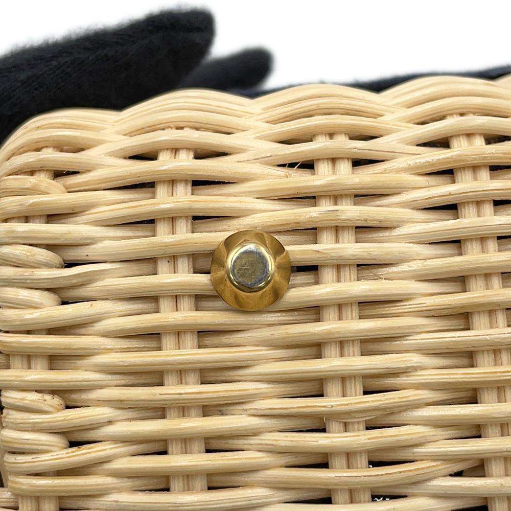 Dior Lady Dior Oblique Beige/NavyM0505CMVO Wicker Jacquard Size Mini