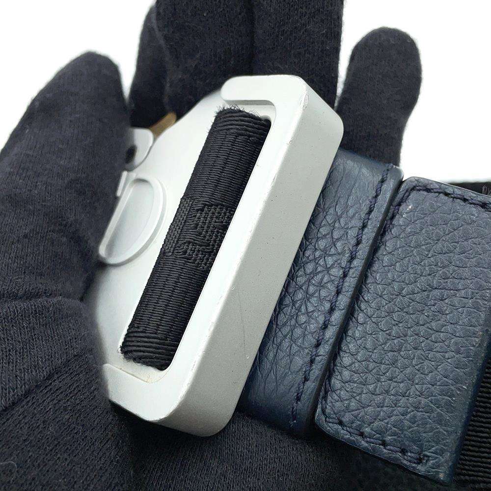 Dior Shoulder Bag for Men - Stussy Collaboration Navy Leather