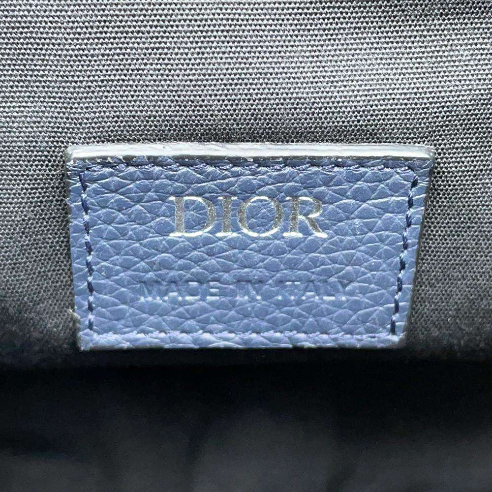 Dior Shoulder Bag for Men - Stussy Collaboration Navy Leather