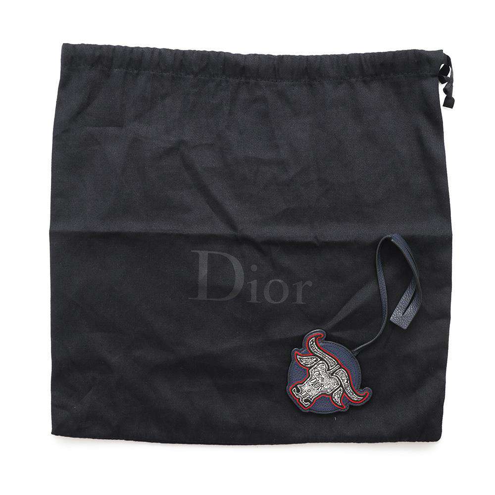 Dior Shoulder Bag for Men - Stussy Collaboration Navy Leather