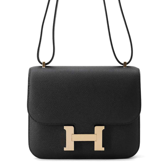HERMES Constance3 Miroir Black Epsom Size Mini