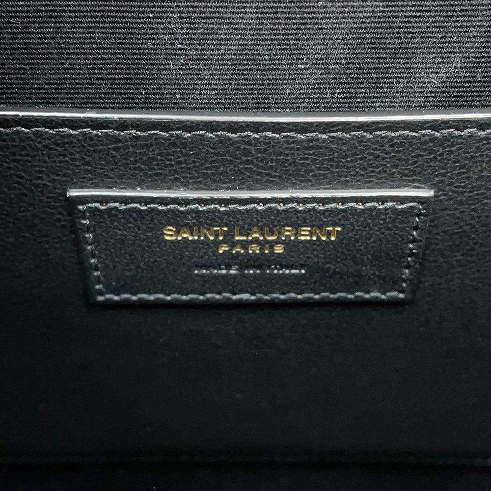 SAINT LAURENT PARIS Manhattan Black579271 Croco embossed leather