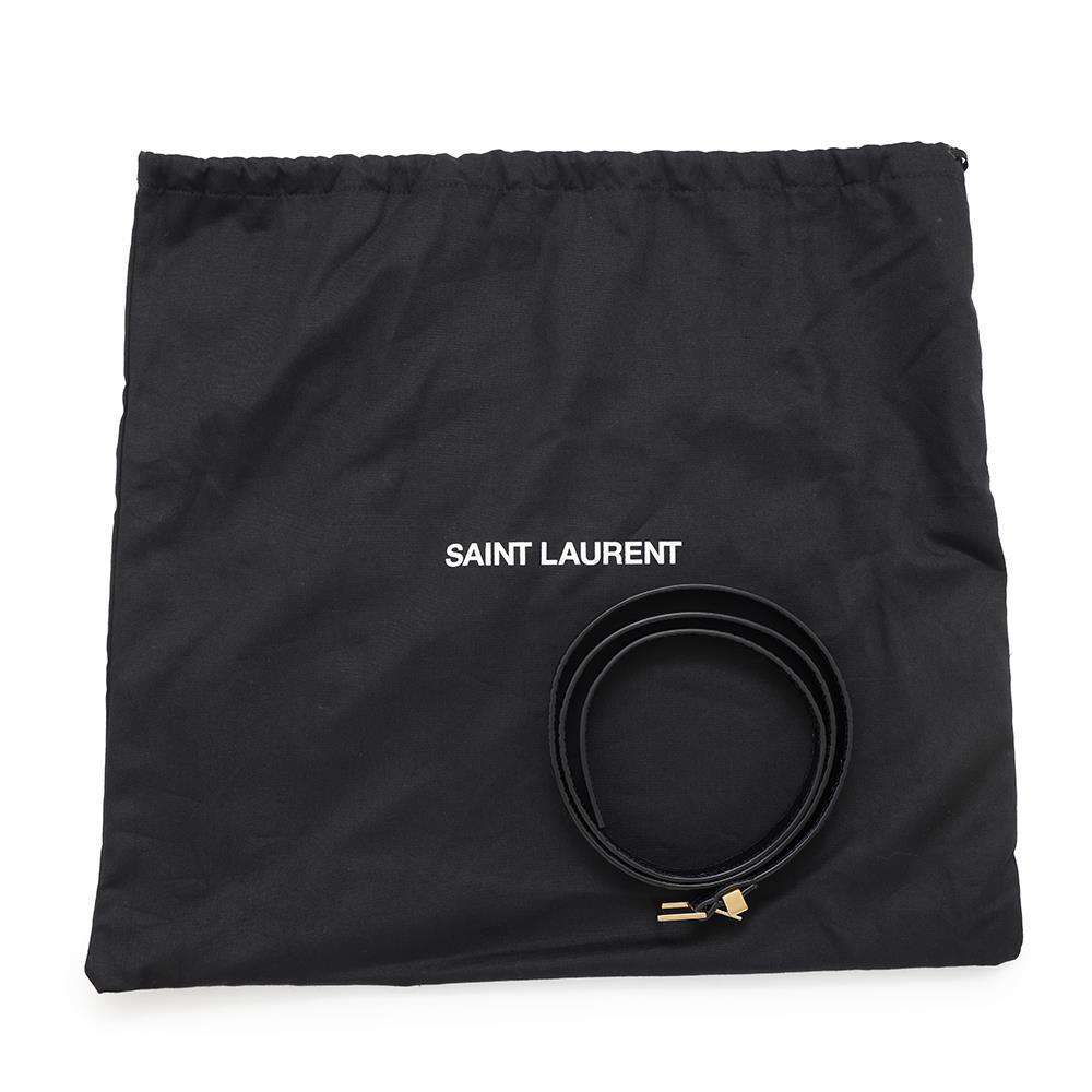 SAINT LAURENT PARIS Manhattan Black579271 Croco embossed leather