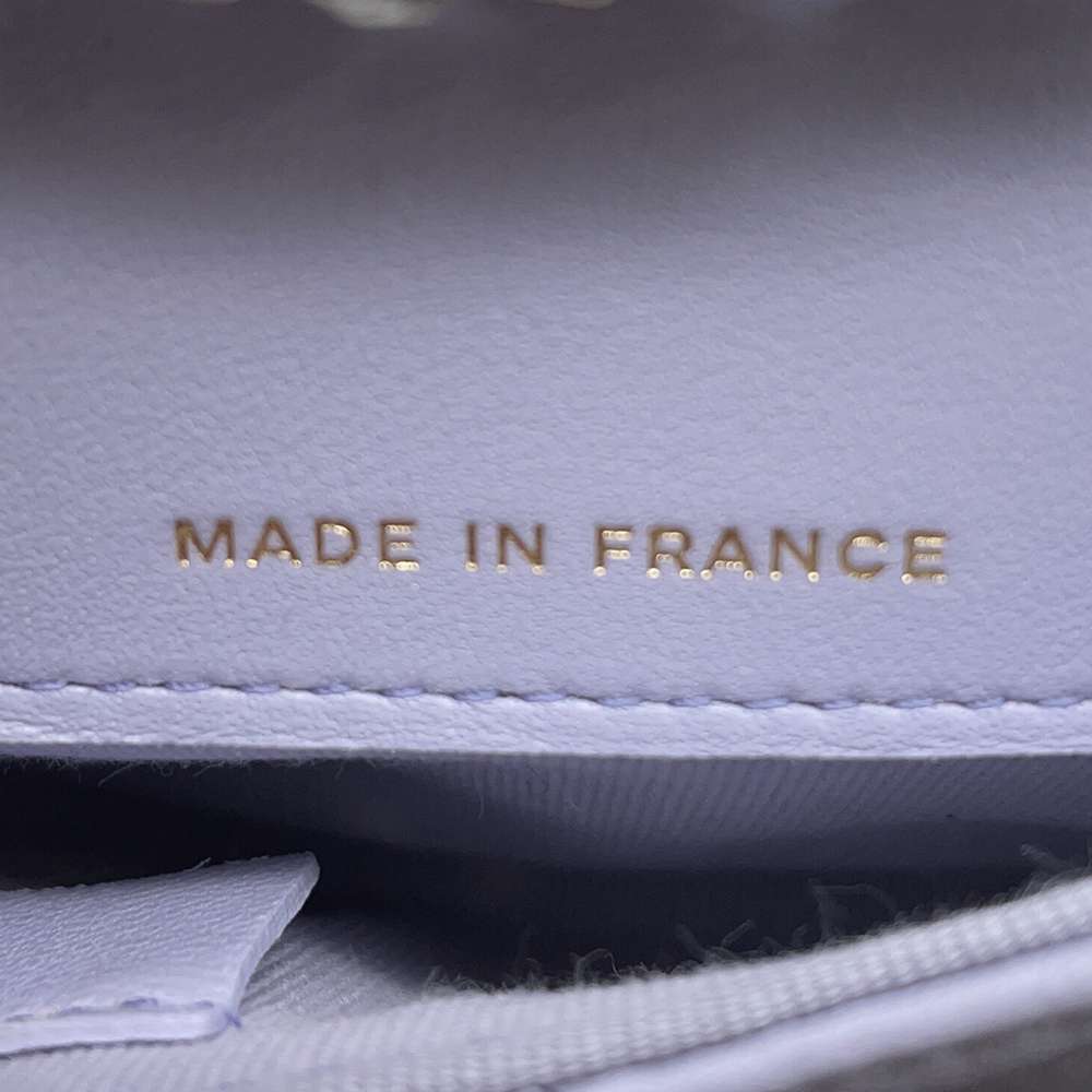 CHANEL Matelasse ribbon 2way belt bag PurpleAP2427 Lambskin