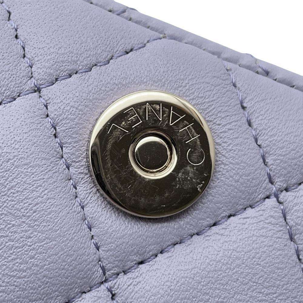 CHANEL Matelasse ribbon 2way belt bag PurpleAP2427 Lambskin