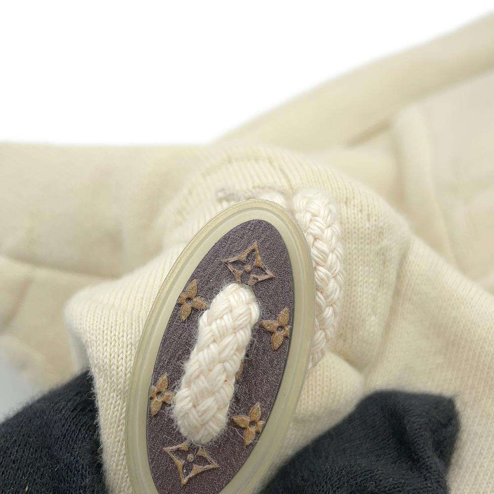 LOUIS VUITTON 3D Monogram Hooded Jacket Size XS Ivory1AC0WQ Cotton73% Nylon23%