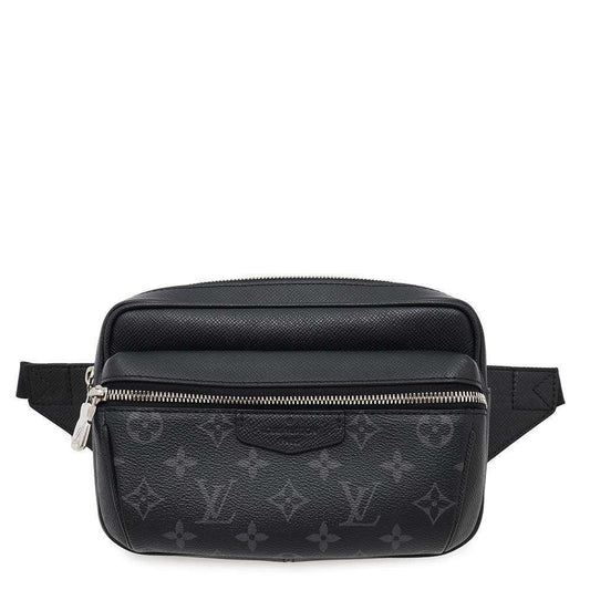 LOUIS VUITTON Bumbag / Outdoor NoirM30245 Taiga Leather Monogram Eclipse Size PM