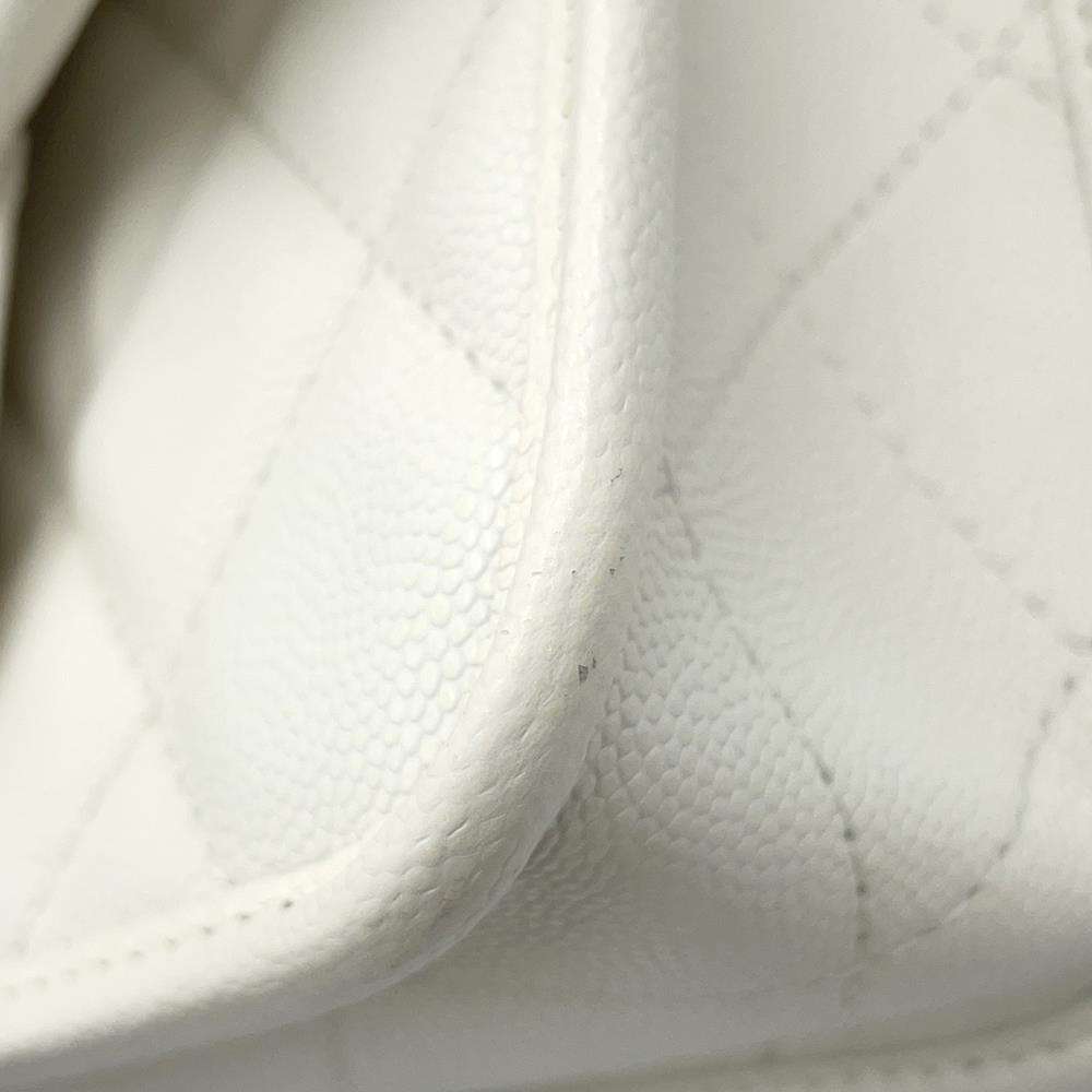 CHANEL Matelasse 2WAY ChainShoulder Bag WhiteAS3652 Caviar Leather