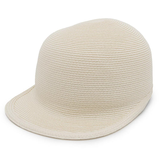HERMES Emma Cap Size 57 Ivory Paper 81% Polyester 19%