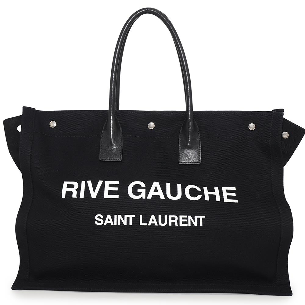 SAINT LAURENT PARIS Rive Gauche Tote Bag Black509415 Canvas