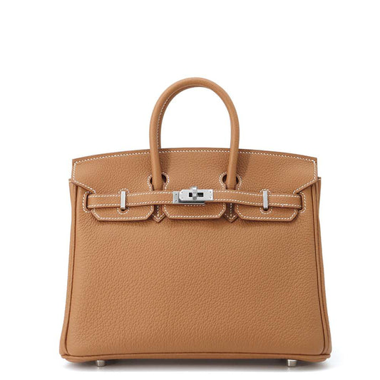 HERMES Birkin Gold Togo Leather Size 25