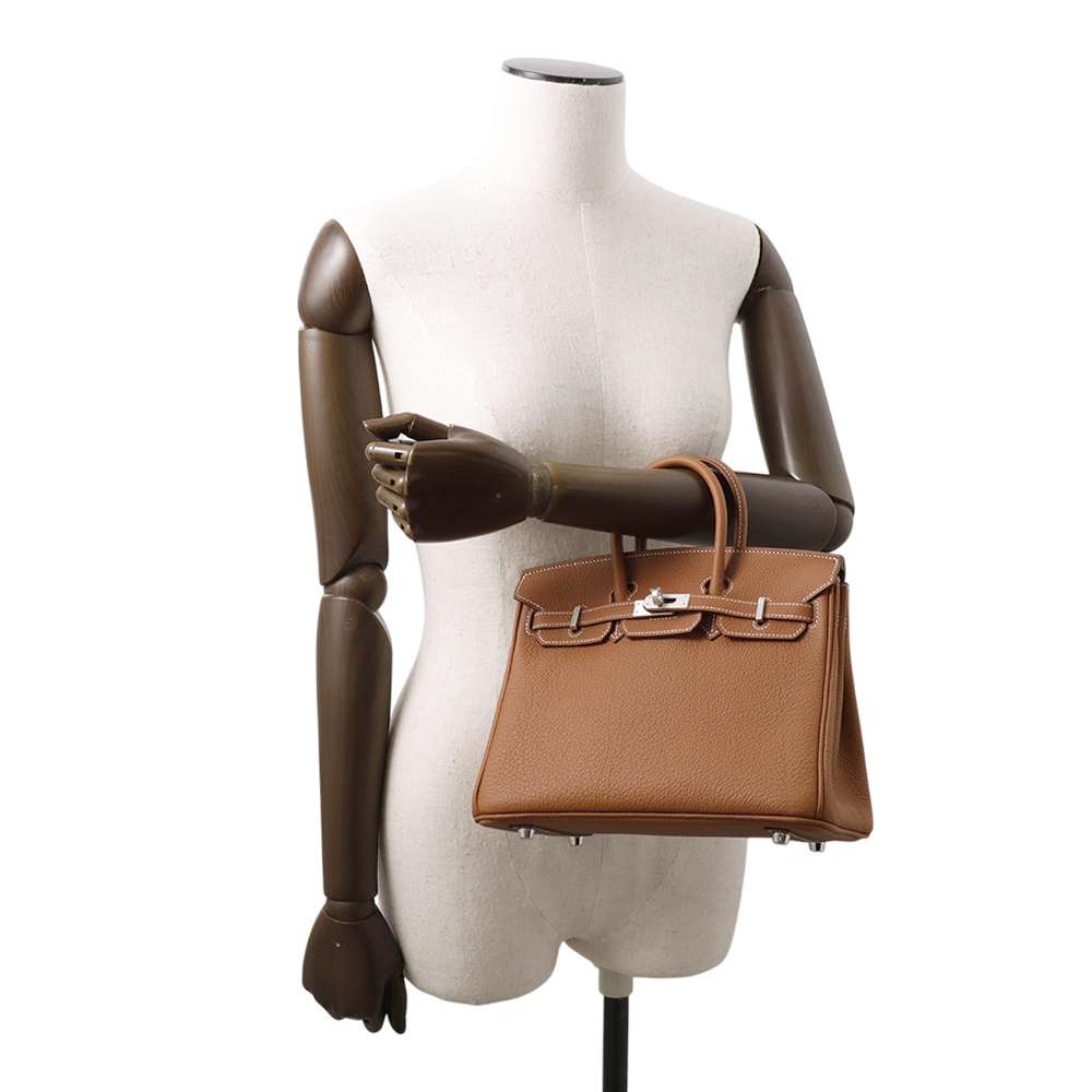 HERMES Birkin Gold Togo Leather Size 25