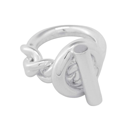 HERMES Ring Croisette Size GM/53/#13 SV925
