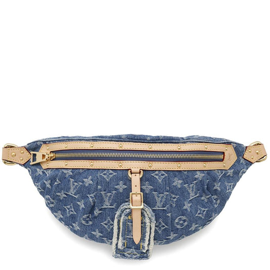 LOUIS VUITTON high rise Blue DenimM46837 Monogram Denim