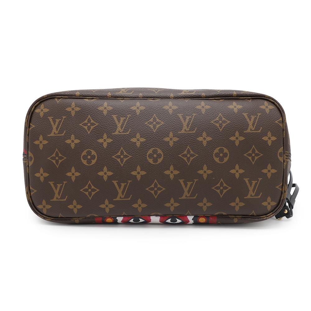 LOUIS VUITTON Neverfull_Daruma 2018 Japan Limited Edition Brown/MulticolorM43499 Monogram Kansai Yamamoto 2 Kola Gersquière Size MM