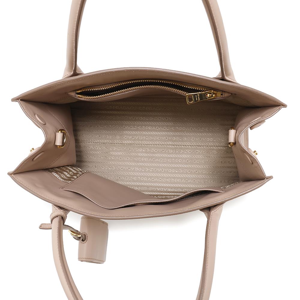 PRADA Mono Chrome 2WAYBag Jasmin Flower1BA155 Leather