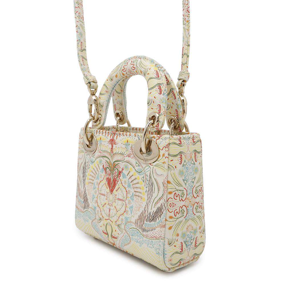 Dior Lady Dior Multicolor Leather Size micro