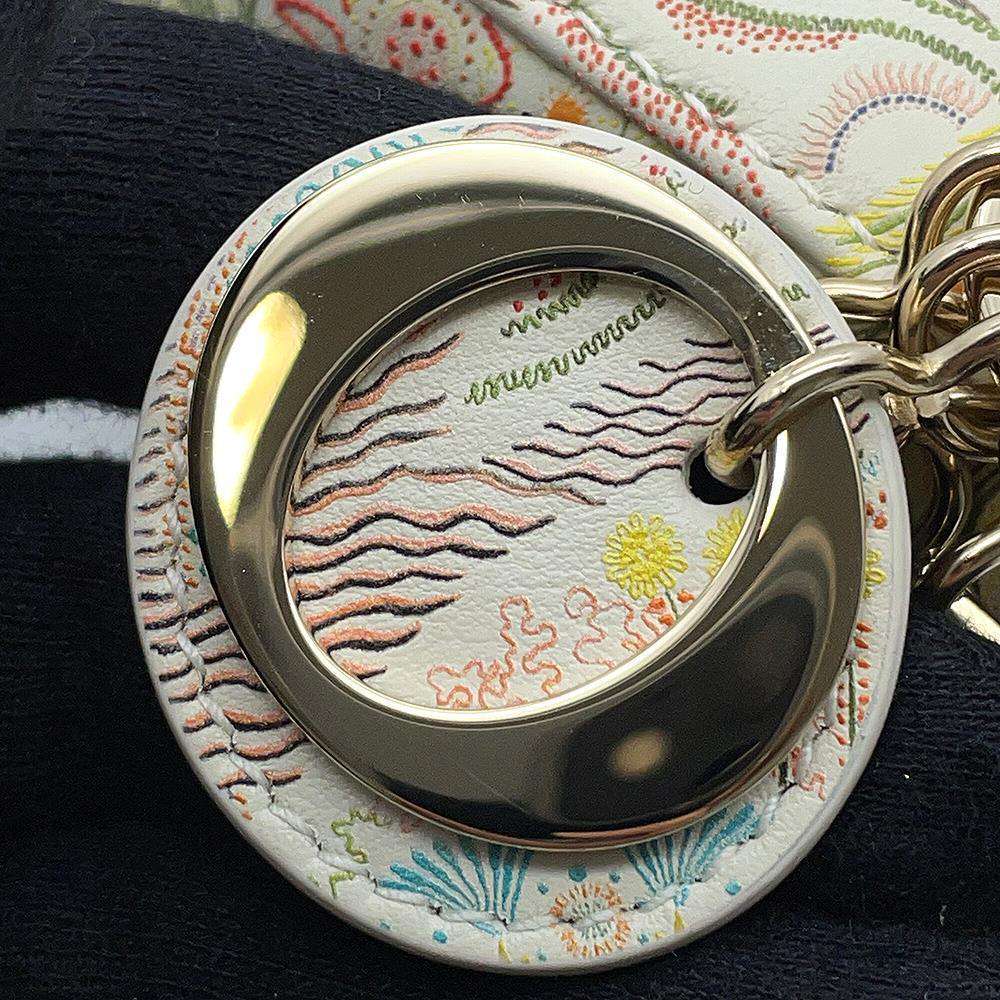 Dior Lady Dior Multicolor Leather Size micro