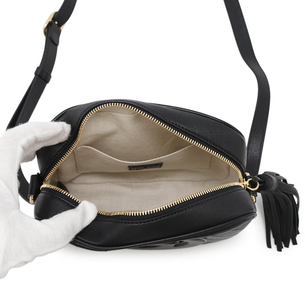 GUCCI Blondie Shoulder Bag Black742360 Leather Size Small