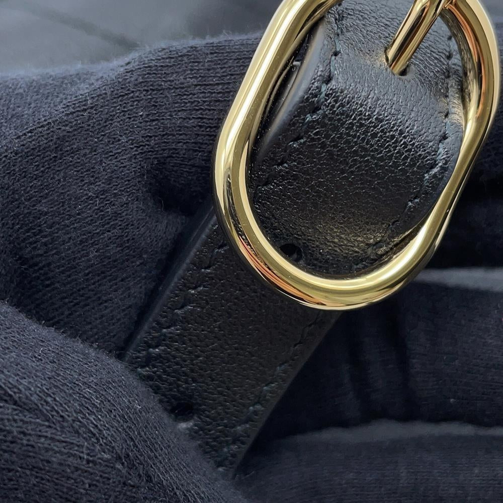 GUCCI Blondie Shoulder Bag Black742360 Leather Size Small