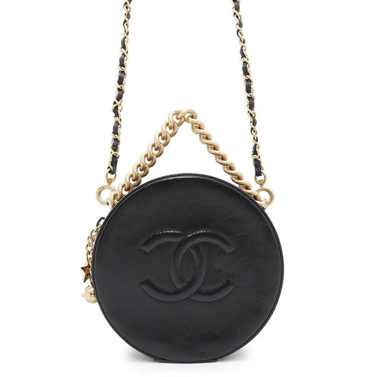CHANEL CC Logo 2WAYShoulder BlackA91946 Leather