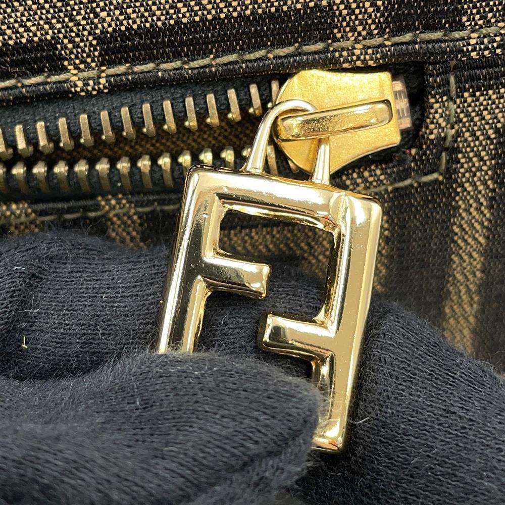 FENDI Zucca Pattern 2WAYBag Brown0914117 Canvas Leather