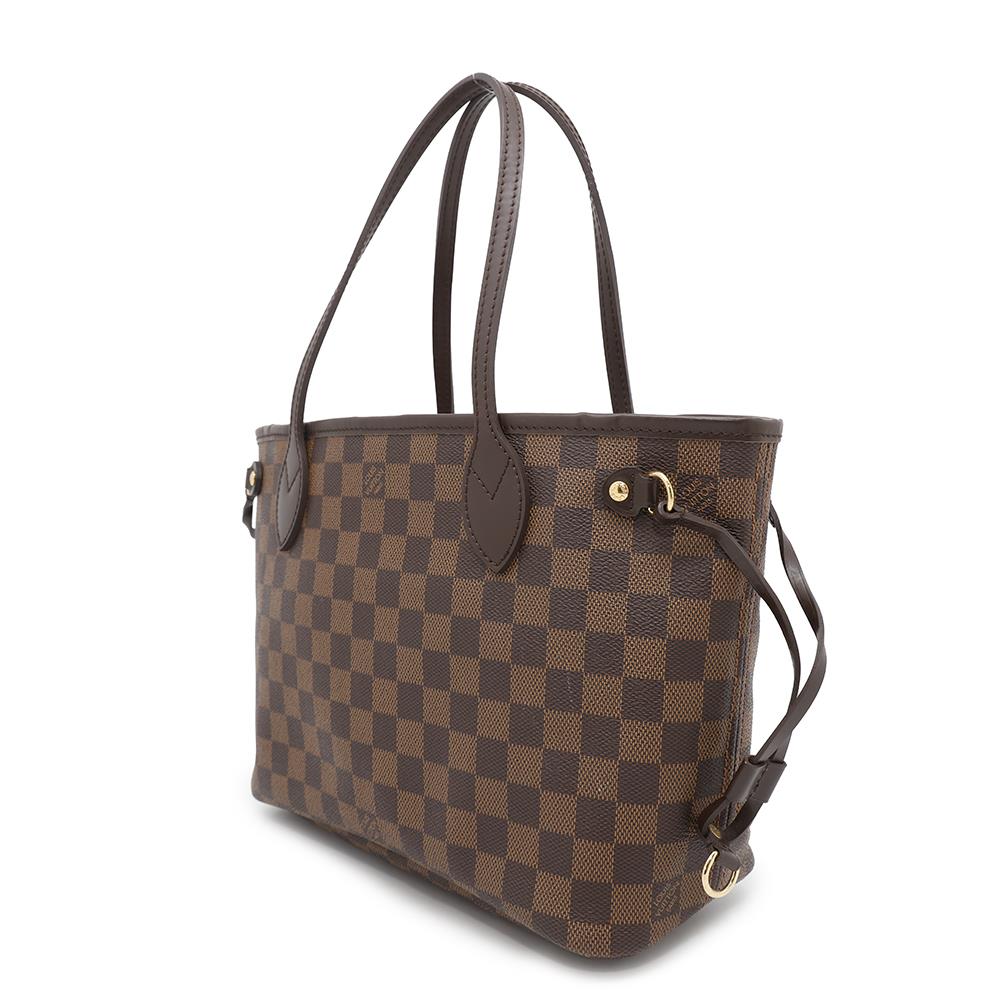 LOUIS VUITTON Neverfull RedN51109 Damier Ebene Canvas Size PM