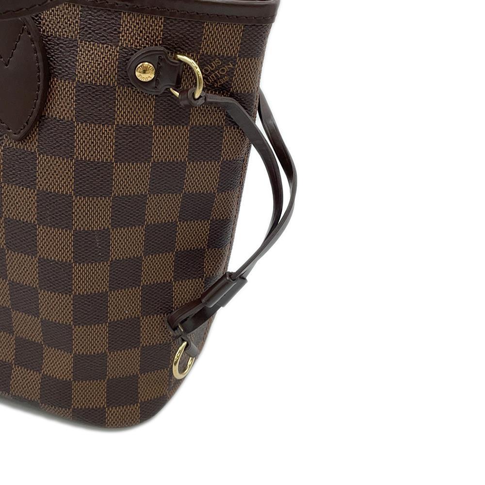 LOUIS VUITTON Neverfull RedN51109 Damier Ebene Canvas Size PM