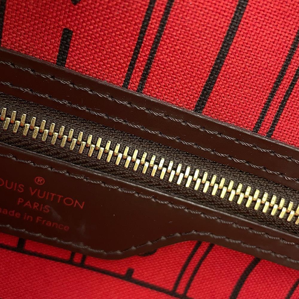 LOUIS VUITTON Neverfull RedN51109 Damier Ebene Canvas Size PM