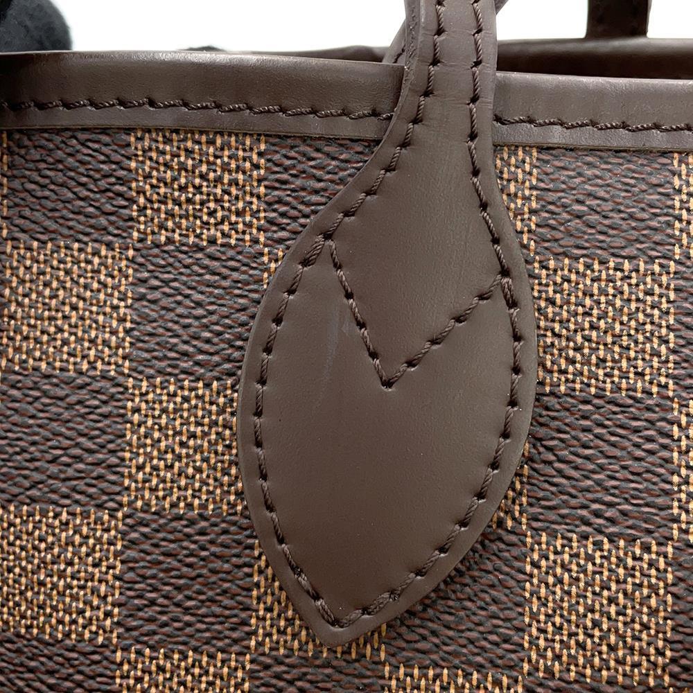 LOUIS VUITTON Neverfull RedN51109 Damier Ebene Canvas Size PM
