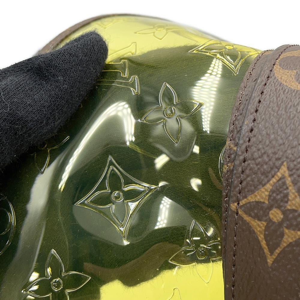 LOUIS VUITTON Hat・Monogram Raincoat Size 60 YellowMP2647 Plastics Monogram