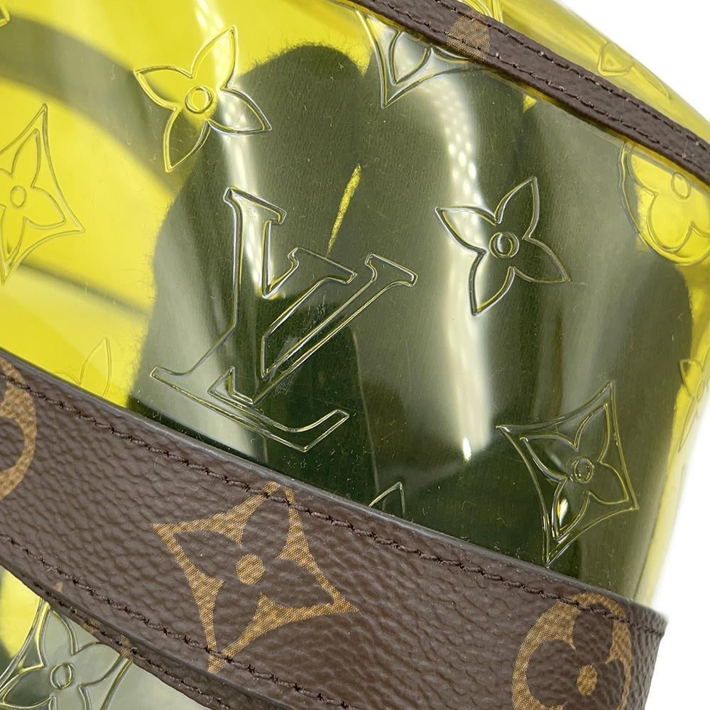 LOUIS VUITTON Hat・Monogram Raincoat Size 60 YellowMP2647 Plastics Monogram