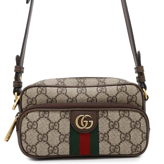 GUCCI Ophidia Shoulder Bag Beige722557 GG SupremeCanvas Leather