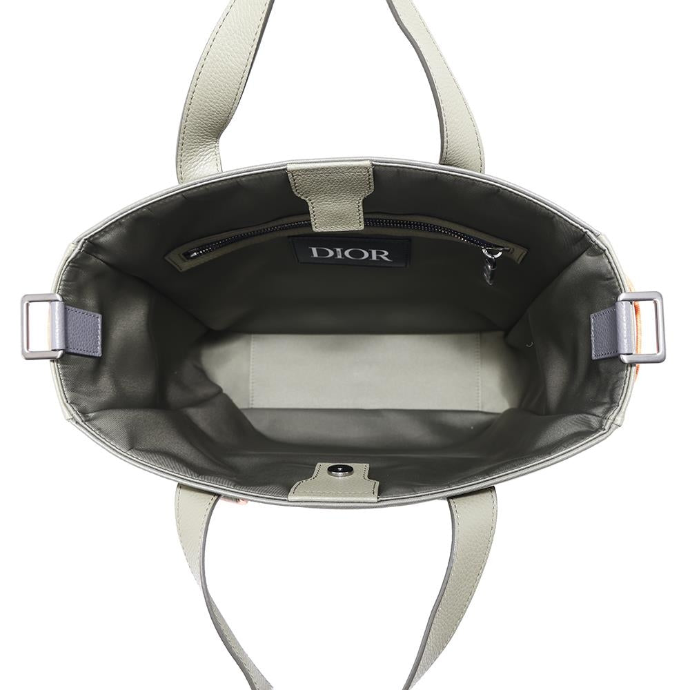 Dior sacai Collaboration 2WAY Saddle Bag Khaki/Black1ADSH198USF Nylon Leather