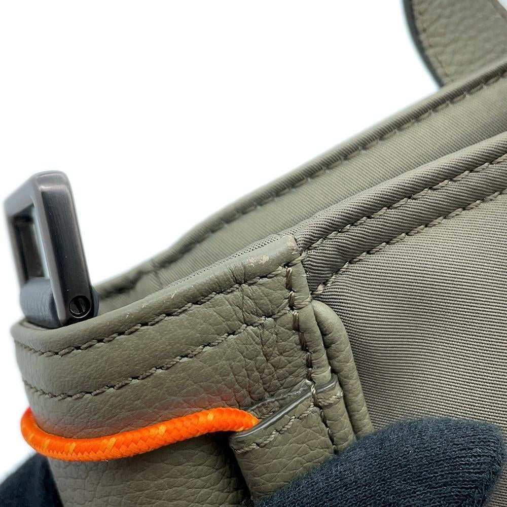 Dior sacai Collaboration 2WAY Saddle Bag Khaki/Black1ADSH198USF Nylon Leather