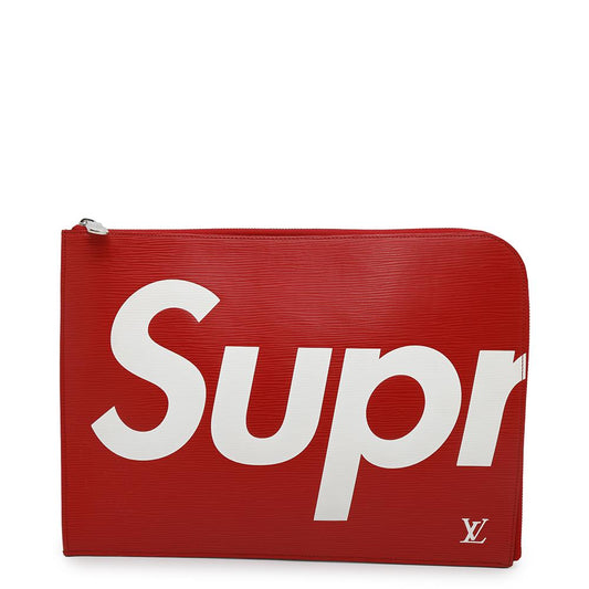 LOUIS VUITTON Pochette Jour RedM67722 Epi Leather Supreme Size GM