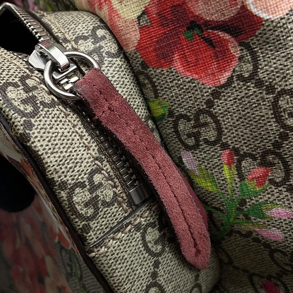 GUCCI GG Blooms Backpack Beige/Pink410544 GG SupremeCanvas