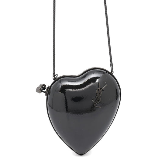 SAINT LAURENT PARIS Lovebox Shoulder Bag Black466212 Patent Leather