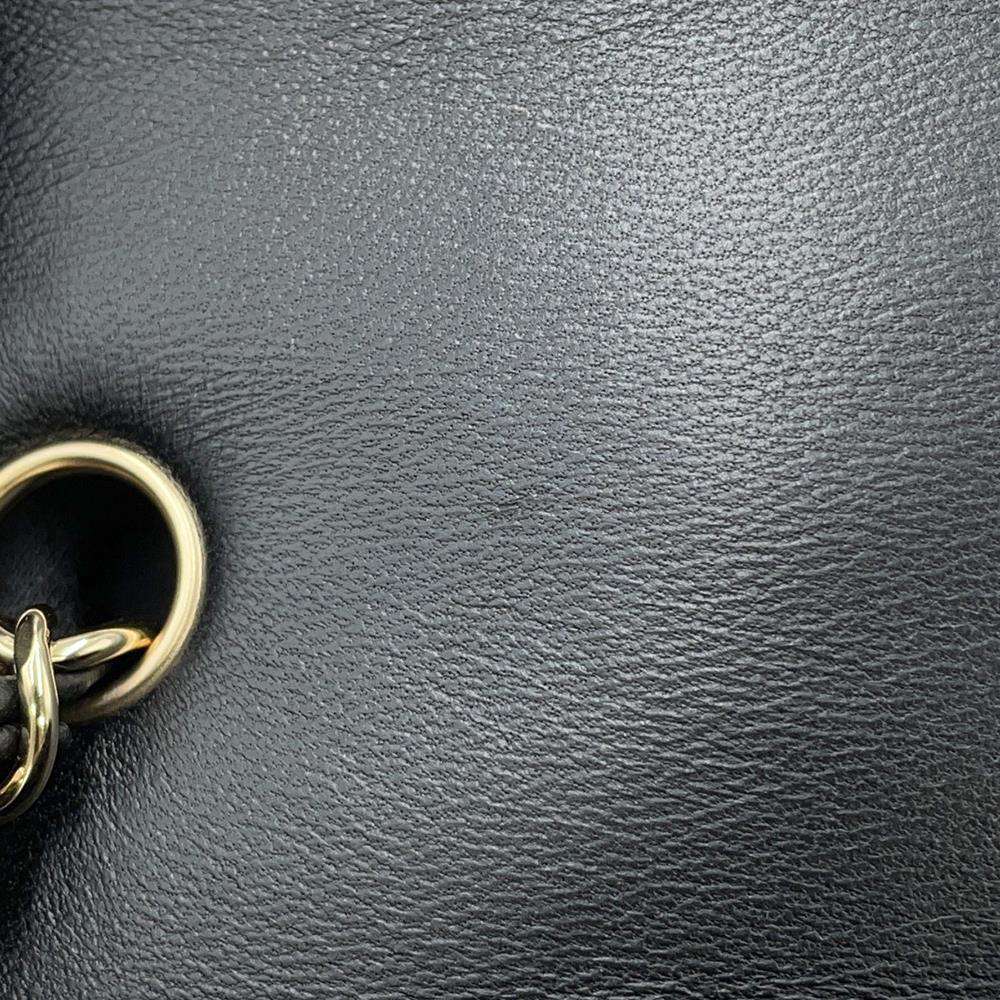 CHANEL Matelasse Mini Classic Handbag BlackA69900 Lambskin Size 20