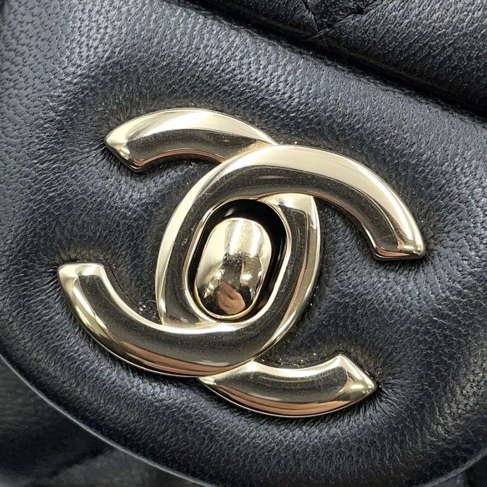 CHANEL Matelasse Mini Classic Handbag BlackA69900 Lambskin Size 20