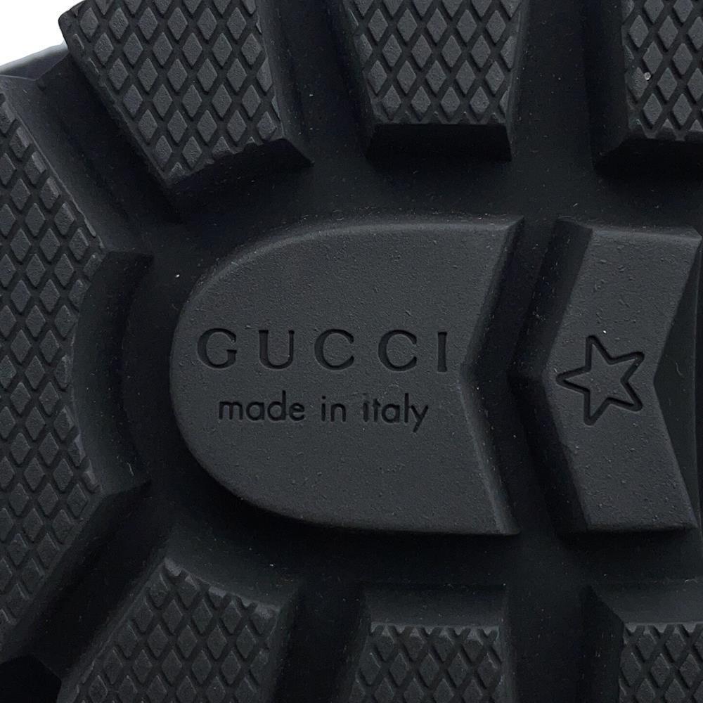 GUCCI GG Marmont Side Gore Boots Black550036 Leather Size 36 1/2